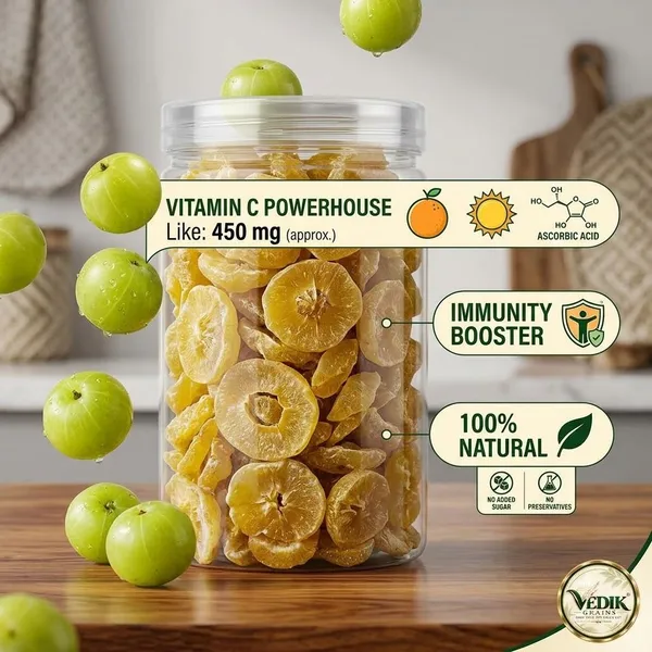 Vedik_Grains_Dried_Gooseberry_Bites_-_Freeze_Dried_Fruits,_Tangy_Fruit_Snack,_Fruit_Mix_Gooseberry_(1_x_250_g)