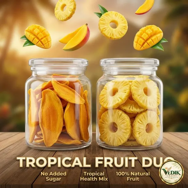 Vedik_Grains_Dried_Fruits_Combo_-_Mango_Pineapple,_Freeze_Dried_Tropical_Fruit_Snack_Pack_Assorted_Fruit_(2_x_250_g)
