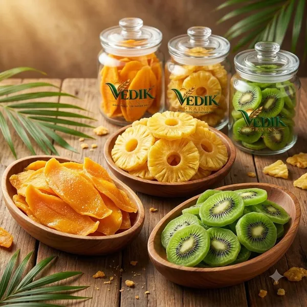 Vedik_Grains_Dried_Fruit_Mix_-_Mango_Pineapple_Kiwi,_Freeze_Dried_Fruits,_Tropical_Snack_Assorted_Fruit_(3_x_250_g)