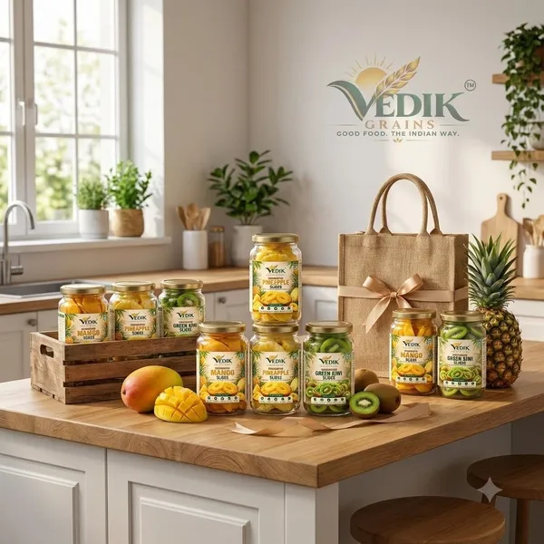 Vedik_Grains_Dried_Fruit_Mix_-_Mango_Pineapple_Kiwi,_Freeze_Dried_Fruits,_Tropical_Snack_Assorted_Fruit_(3_x_250_g)