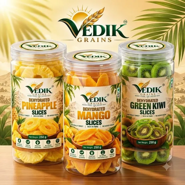 Vedik_Grains_Dried_Fruit_Mix_-_Mango_Pineapple_Kiwi,_Freeze_Dried_Fruits,_Tropical_Snack_Assorted_Fruit_(3_x_250_g)