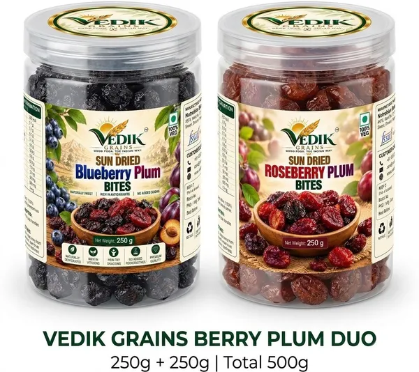 Vedik_Grains_Dried_Fruits_Combo_-_Blueberry_Plum,_Rosebery_Plum,_Mixed_Fruit_Snack_Pack_Plums_(2_x_250_g)