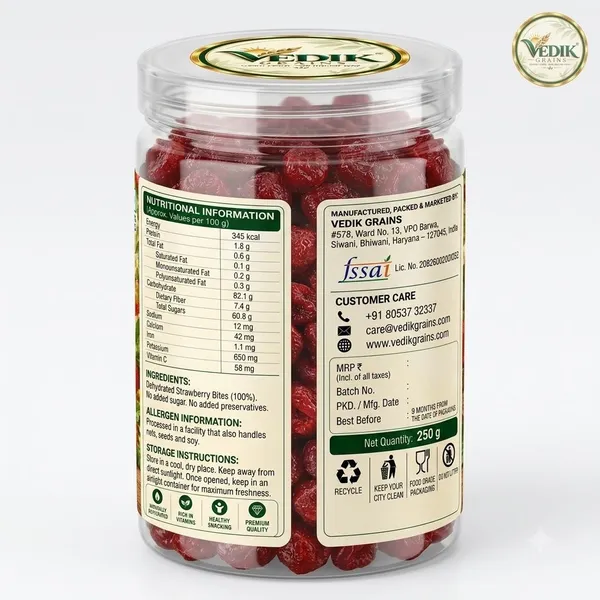 Vedik_Grains_Strawberry_Fruit_Chips_-_Freeze_Dried_Fruits,_Dried_Fruit_Snack,_Berry_Treat_Strawberries_(1_x_250_g)