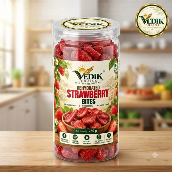 Vedik_Grains_Strawberry_Fruit_Chips_-_Freeze_Dried_Fruits,_Dried_Fruit_Snack,_Berry_Treat_Strawberries_(1_x_250_g)