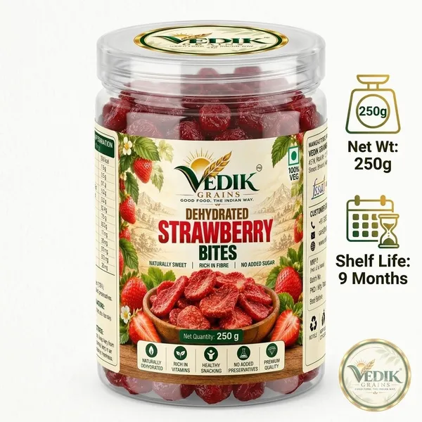 Vedik_Grains_Strawberry_Fruit_Chips_-_Freeze_Dried_Fruits,_Dried_Fruit_Snack,_Berry_Treat_Strawberries_(1_x_250_g)