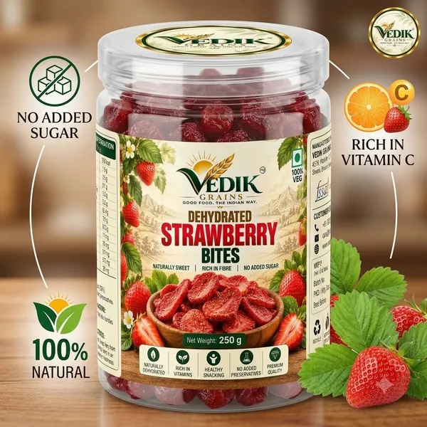 Vedik_Grains_Strawberry_Fruit_Chips_-_Freeze_Dried_Fruits,_Dried_Fruit_Snack,_Berry_Treat_Strawberries_(1_x_250_g)