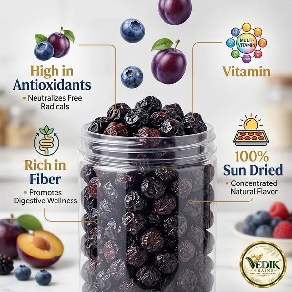 Vedik_Grains_Blueberry_Plum_-_Dried_Fruits,_Freeze_Dried_Fruit_Snack,_Natural_Plum_Treat_Plums_(1_x_250_g)