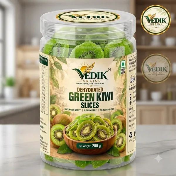 Vedik_Grains_Dried_Kiwi_Slices_-_Freeze_Dried_Fruits_Chips,_Tangy_Fruit_Snack,_Fruit_Mix_Kiwi_(1_x_250_g)