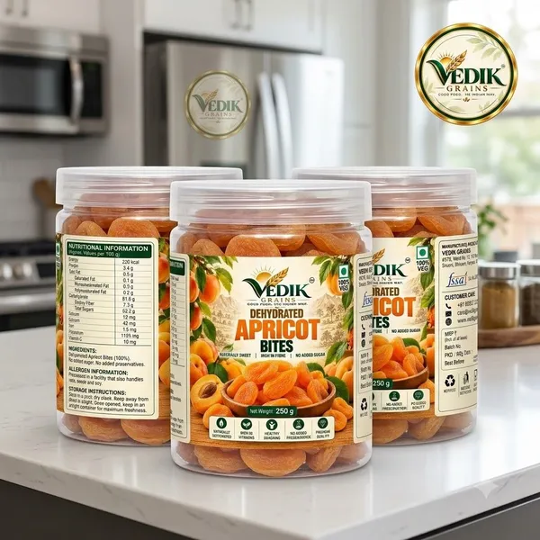 Vedik_Grains_Freeze_Dried_Apricot_Bites_-_Dried_Fruits_Mix,_Healthy_Teatime_Fruit_Snack_Apricots_(1_x_250_g)