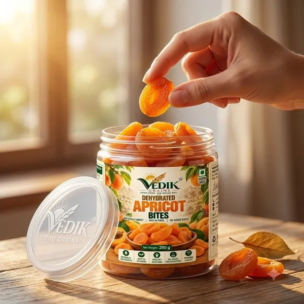 Vedik_Grains_Freeze_Dried_Apricot_Bites_-_Dried_Fruits_Mix,_Healthy_Teatime_Fruit_Snack_Apricots_(1_x_250_g)
