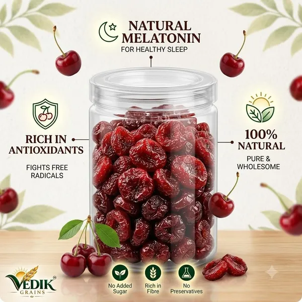 Vedik_Grains_Dried_Cherry_Bites_-_Freeze_Dried_Fruits,_Fruit_Mix_Snack,_Sweet_Fruit_Treat_Cherries_(1_x_250_g)