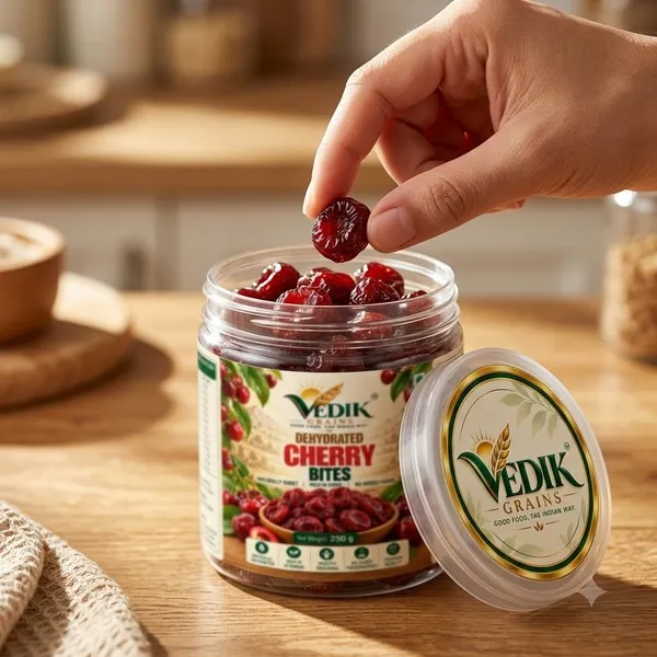 Vedik_Grains_Dried_Cherry_Bites_-_Freeze_Dried_Fruits,_Fruit_Mix_Snack,_Sweet_Fruit_Treat_Cherries_(1_x_250_g)