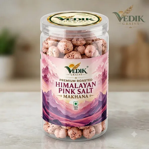 Vedik_Grains_Roasted_Pink_Salt_Makhana|Himalayan_Salt_Fox_Nuts|60g_Roasted_Makhana_(60_g)