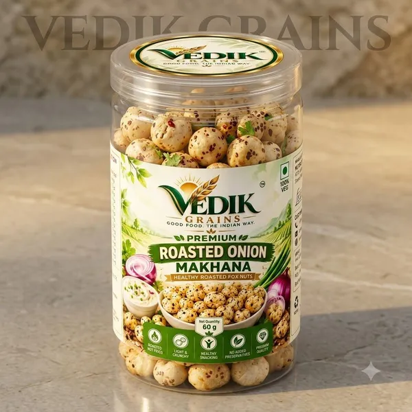 Vedik_Grains_Roasted_Onion_Makhana|Onion_Flavoured_Fox_Nuts|60g_Roasted_Makhana_(60_g)