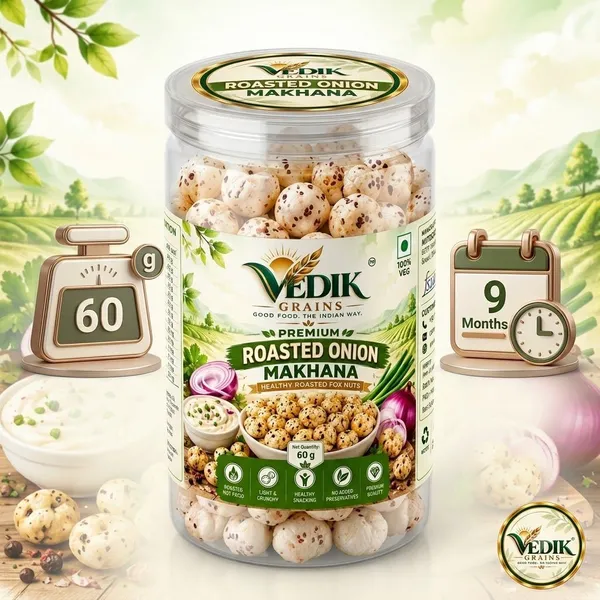 Vedik_Grains_Roasted_Onion_Makhana|Onion_Flavoured_Fox_Nuts|60g_Roasted_Makhana_(60_g)
