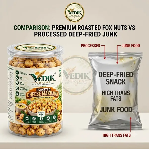 Vedik_Grains_Roasted_Cheese_Makhana|Cheese_Flavoured_Fox_Nuts|60g_Roasted_Makhana_(60_g)