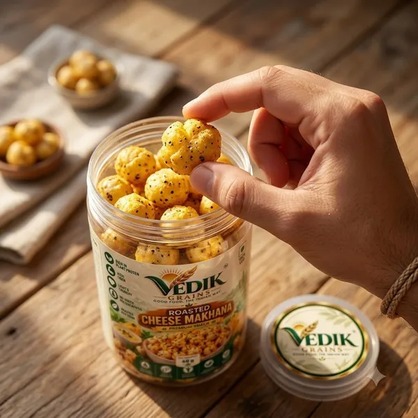 Vedik_Grains_Roasted_Cheese_Makhana|Cheese_Flavoured_Fox_Nuts|60g_Roasted_Makhana_(60_g)