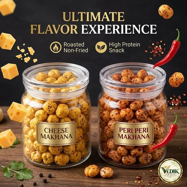 Vedik_Grains_Roasted_Makhana_Combo|Cheese_&_Peri_Peri_Fox_Nuts|120g_Roasted_Makhana_(2_x_60_g)