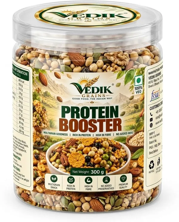 Vedik_Grains_100%_Baked_Protein_Booster_Namkeen_|_Roasted_Nuts_&_Beans_|_Crunchy_Snack_Mix_Namkeen_(300_g)