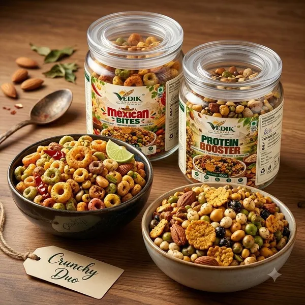 Vedik_Grains_100%_Baked_Crunchy_Snack_Duo_|_Mexican_Bites_Protein_Booster_Nuts_and_Beans_Mix_Namkeen_(2_x_275_g)
