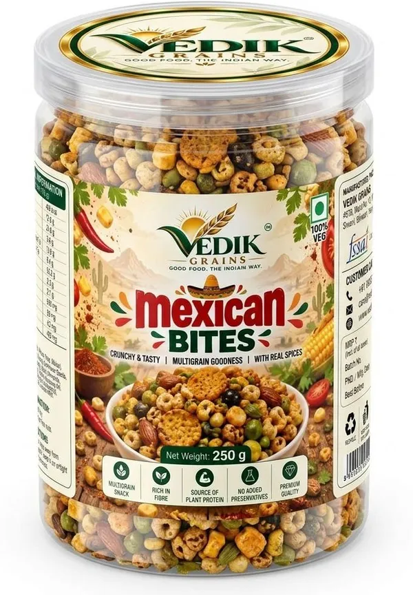 Vedik_Grains_100%_Baked_Mexican_Bites_|_Spicy_Roasted_Snack_|_Crunchy_Savoury_Vegan_Mixture_Namkeen_(250_g)