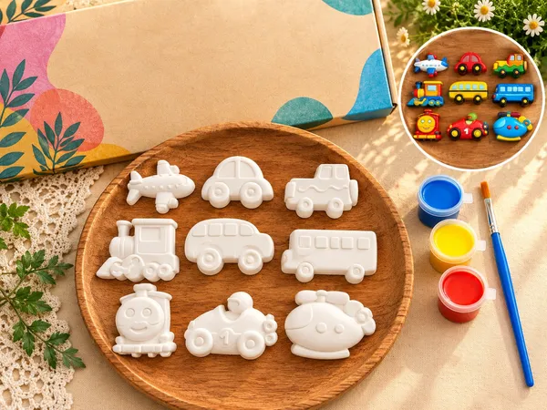 Vehicle_Ceramic_Painting_Craft_Kit_With_Paints_For_Kids