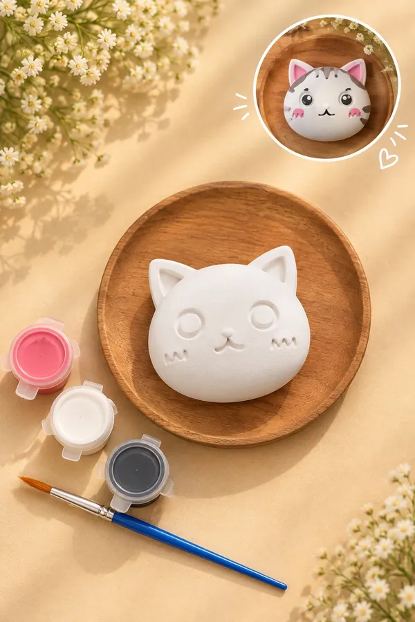 Cat_Shape_Plaster_Diy_Painting_Kit_For_Kids