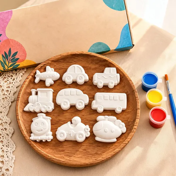 Vehicle_Ceramic_Painting_Craft_Kit_With_Paints_For_Kids