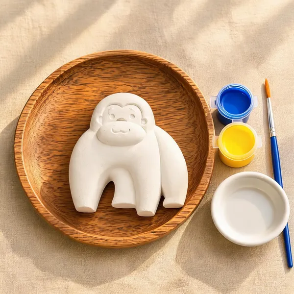 Monkey_Figurine_Ceramic_Painting_Diy_Craft_Kit_For_Kids
