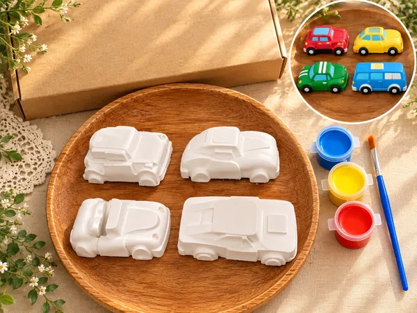 Miniature_Car_Model_Ceramic_Painting_Craft_Kit_For_Kids