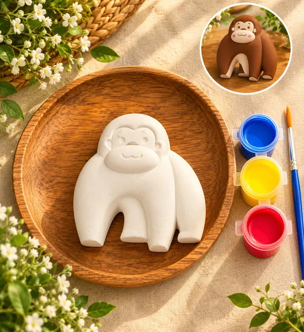 Monkey_Figurine_Ceramic_Painting_Diy_Craft_Kit_For_Kids