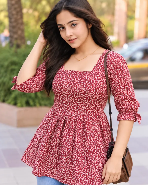 Scarlet_Ditsy_Peplum_Top