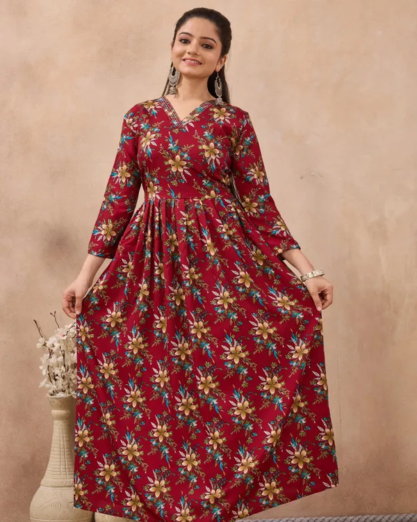 Aurelia_V_Neck_Flared_Gown