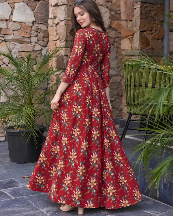 Aurelia_V_Neck_Flared_Gown