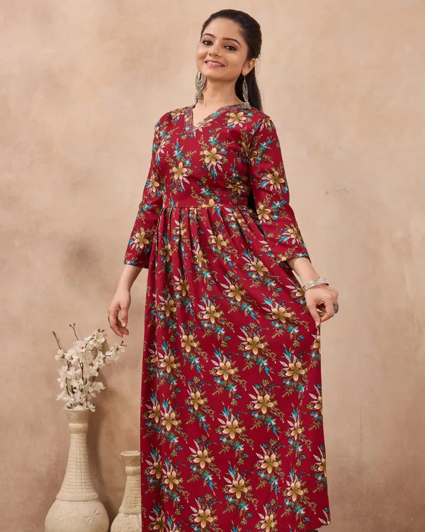 Aurelia_V_Neck_Flared_Gown