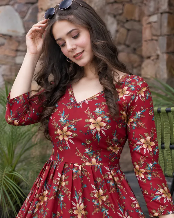 Aurelia_V_Neck_Flared_Gown