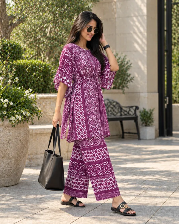 Boho_Pixel_Kaftan_Set