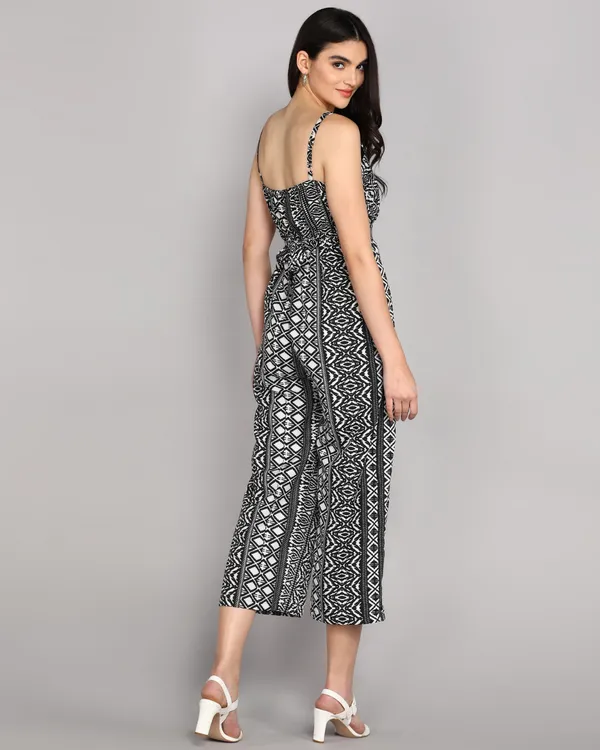Monochrome_Lattice_Flared_Jumpsuit