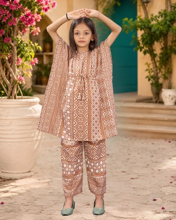 Latte_Mosaic_Kaftan_Palazzo_Set