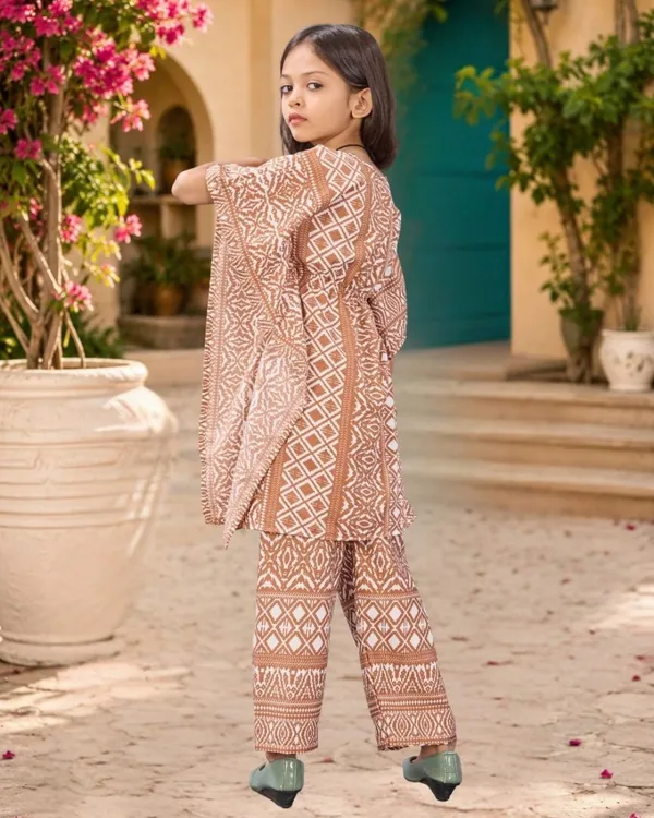 Latte_Mosaic_Kaftan_Palazzo_Set