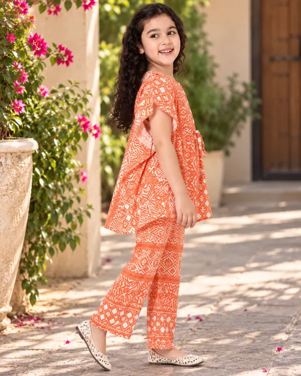 Tangerine_Batik_Kaftan_Palazzo_Set