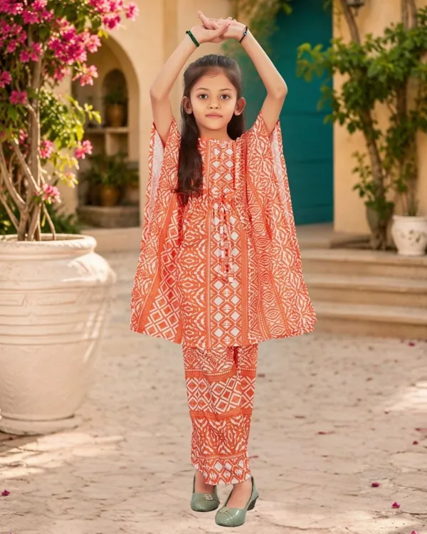 Tangerine_Batik_Kaftan_Palazzo_Set
