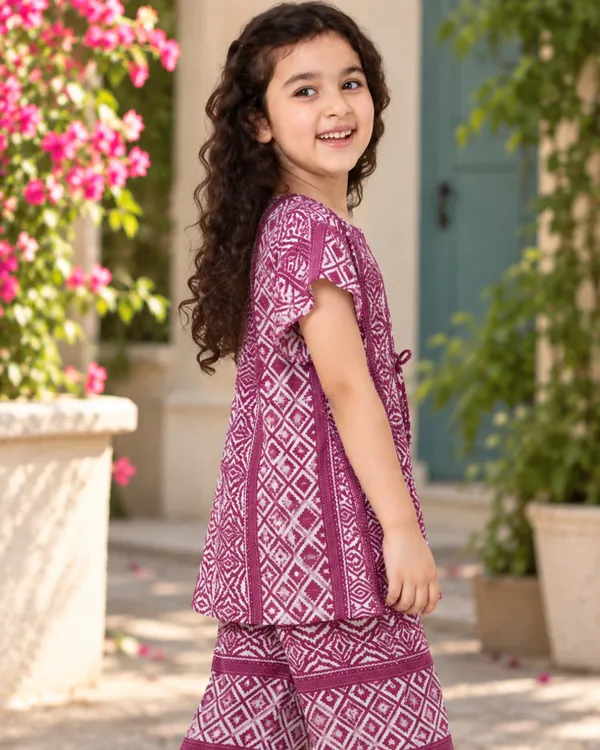 Plum_Rosette_Kaftan_Palazzo_Set
