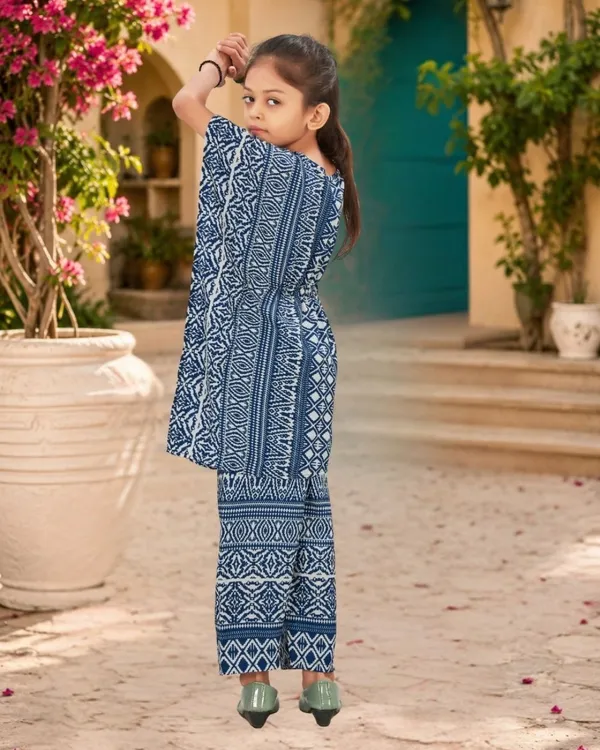 Indigo_Geo_Kaftan_Palazzo_Set