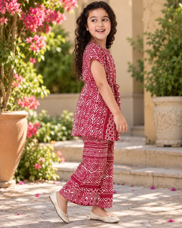 Ruby_Lattice_Kaftan_Palazzo_Set