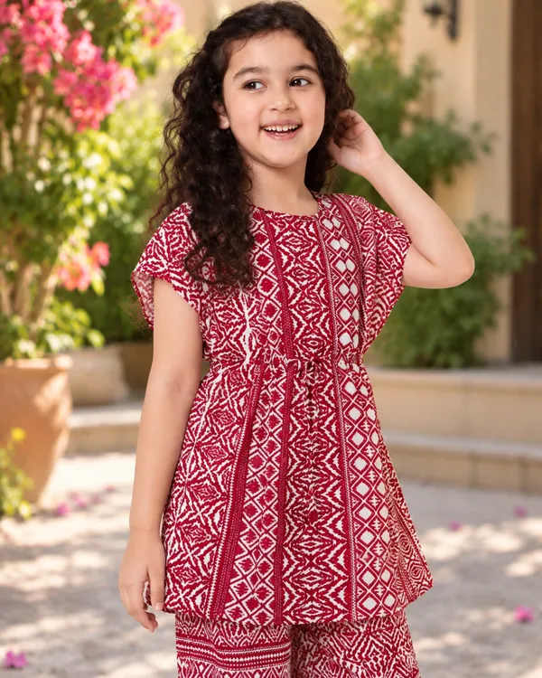 Ruby_Lattice_Kaftan_Palazzo_Set