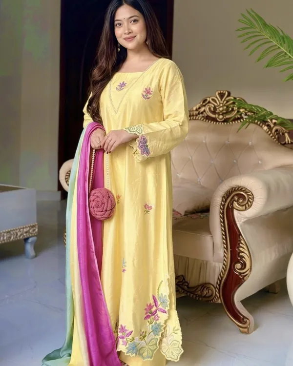 Pastel_Lemon_Yellow_Embroidered_Silk_Suit_With_Multi_Hue_Dupatta