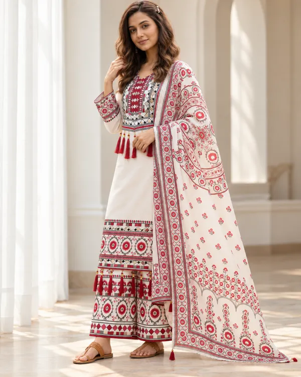 Ivory_Maroon_Mirror_Work_Muslin_Digital_Print_Palazzo_Set