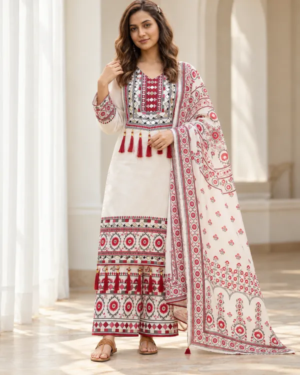 Ivory_Maroon_Mirror_Work_Muslin_Digital_Print_Palazzo_Set