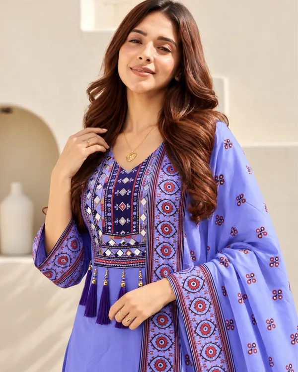 Peri_Blue_Mirror_Work_Muslin_Digital_Print_Palazzo_Set